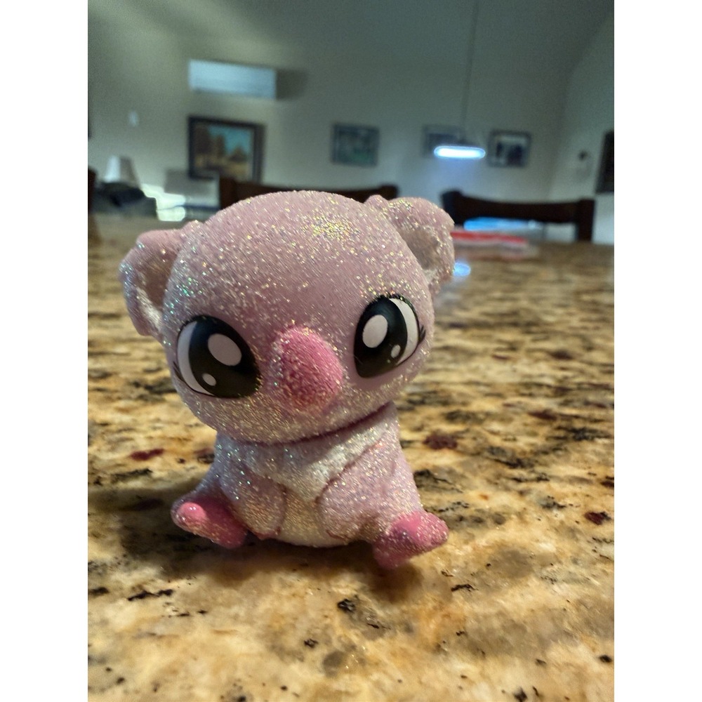 Glitter pink koala Safari pet toy animal figure